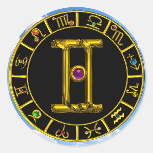 STICKER ROND GEMINI (Devant)