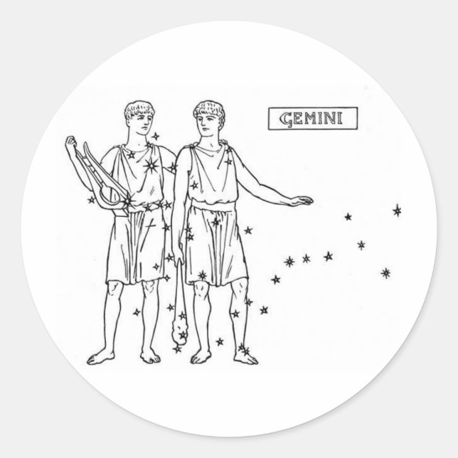 Sticker Rond Gemini (Devant)