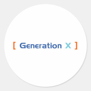 Sticker Rond Génération X