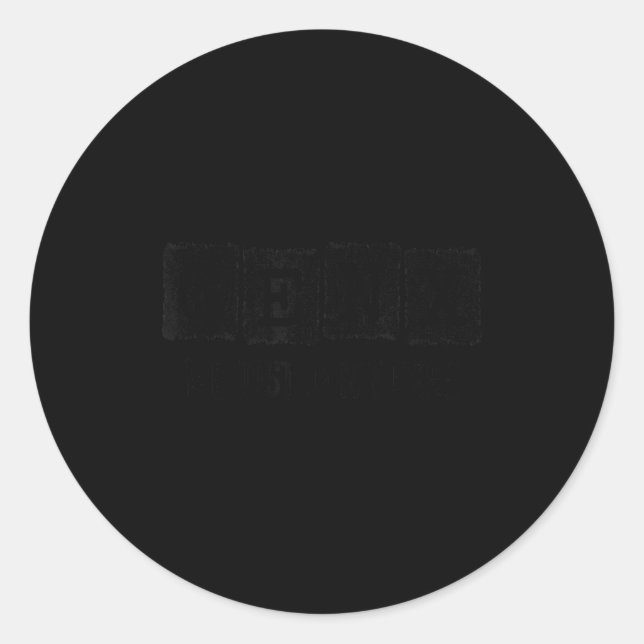 Sticker Rond Generation X - Gen X Just Don't Care - Funny Gen X (Devant)