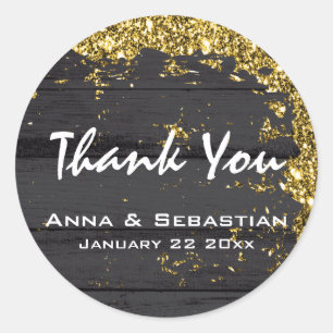 Sticker Rond *~* Générique AP49 Patiné sans Parties scintillant