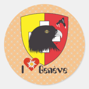 Sticker Rond Genève / Genève Suisse Svizzera