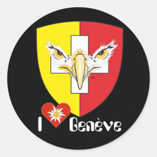 Sticker Rond Genève / Genève Suisse Svizzera