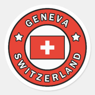 Sticker Rond Genève Suisse