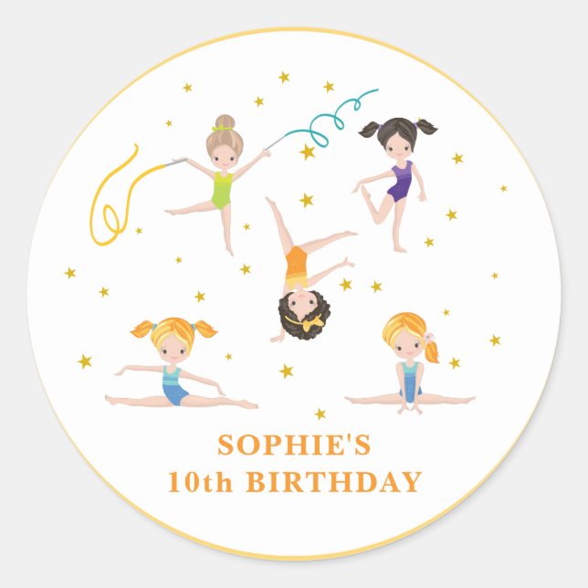 Sticker Rond Génial enfant d'anniversaire (Devant)