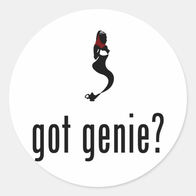Sticker Rond Genie (Devant)