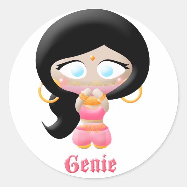 Sticker Rond Genie (Devant)