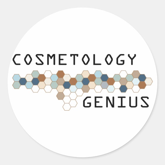 Sticker Rond Génie Cosmetologie (Devant)
