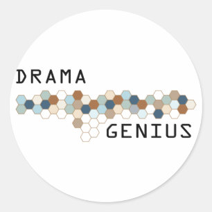 Sticker Rond Génie dramatique