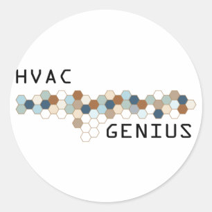 Sticker Rond Génie HVAC