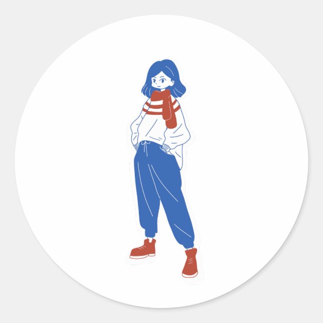 Sticker Rond Genki (Devant)