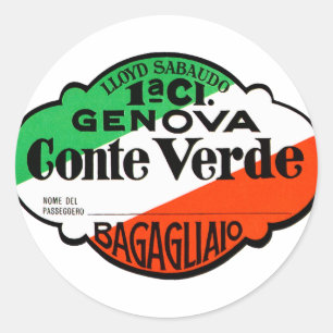 Sticker Rond GenovaConteVerde