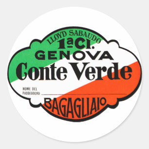 Sticker Rond GenovaConteVerde