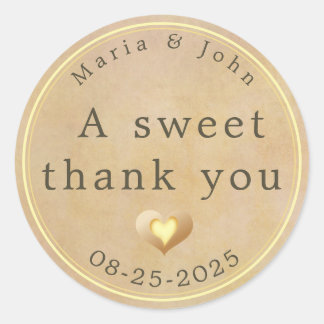 Sticker Rond gentil merci