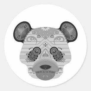 Sticker Rond geo-ours