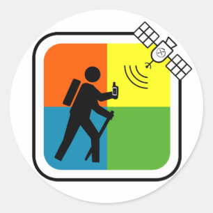 Sticker Rond GeoCacher