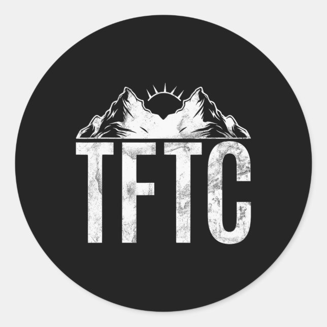 Sticker Rond Géocaching Tftc Géocache Fierté De Chasse Au Tréso (Devant)
