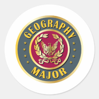 Sticker Rond Géographie majeure