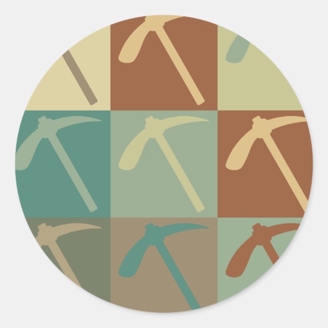 Sticker Rond Géologie (Devant)