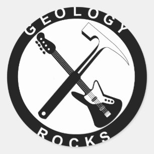 Sticker Rond Géologie Rocks Adhésif S