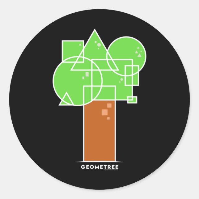 Sticker Rond Geometree I (Devant)