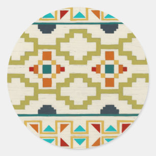 Sticker Rond Géométrie du sud-ouest I