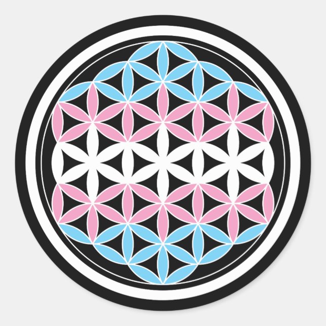 Sticker Rond géométrie sacrée (Devant)