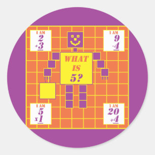 Sticker Rond Géométrie - Sticker-Carré-Age 5