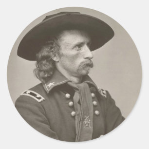 Sticker Rond George Armstrong Custer