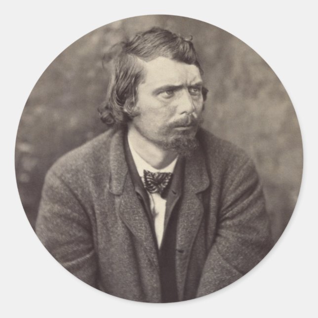 Sticker Rond George Atzerodt Lincoln Conspirateur d'assassinat (Devant)