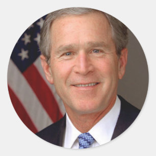 Sticker Rond George W. Bush