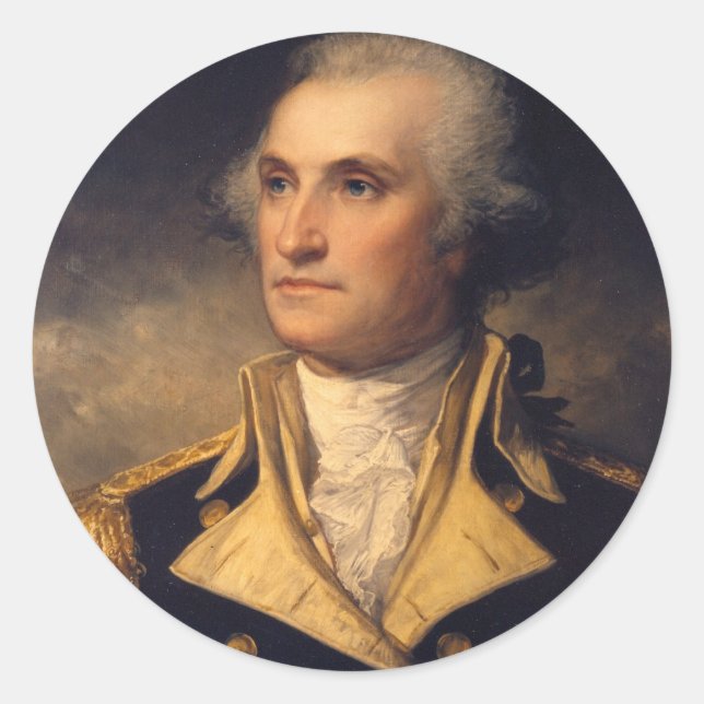 Sticker Rond George Washington (Devant)