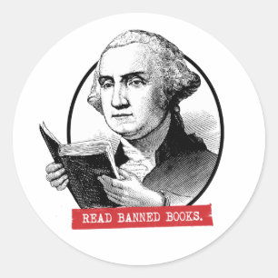 Sticker Rond George Washington Lit Des Livres Interdits
