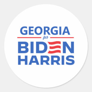 Sticker Rond Géorgie pour Biden Harris