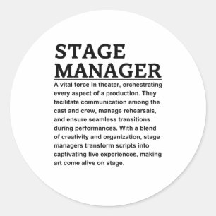 Sticker Rond Gestionnaire de stage