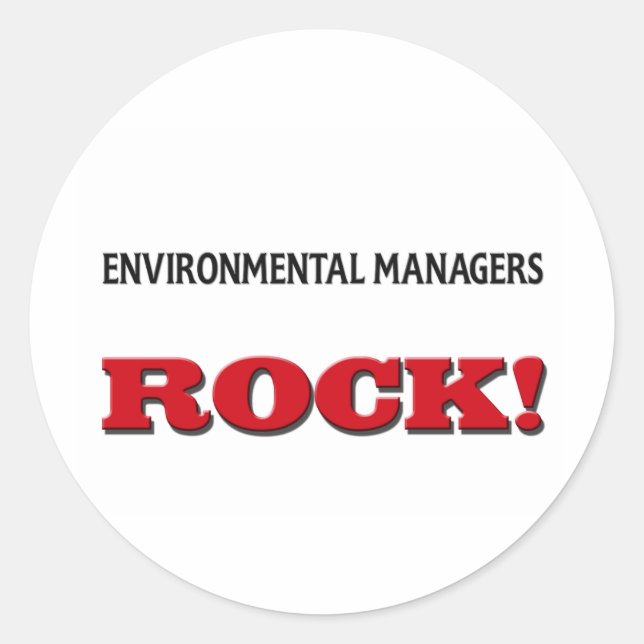 Sticker Rond Gestionnaires de l'environnement (Devant)