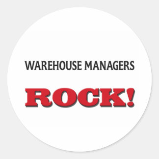 Sticker Rond Gestionnaires d'entrepôt Rock