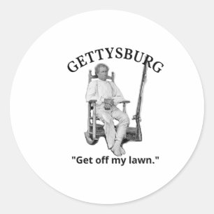 Sticker Rond Gettysburg John Burns Citation de guerre civile am