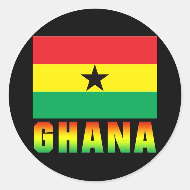 Sticker Rond Ghana (Devant)