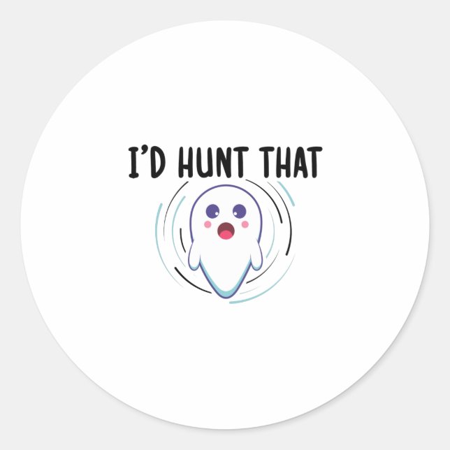 Sticker Rond Ghost Hunter (Devant)