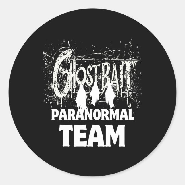 Sticker Rond Ghost It Ghost Hunter Paranormal Maison hantée (Devant)