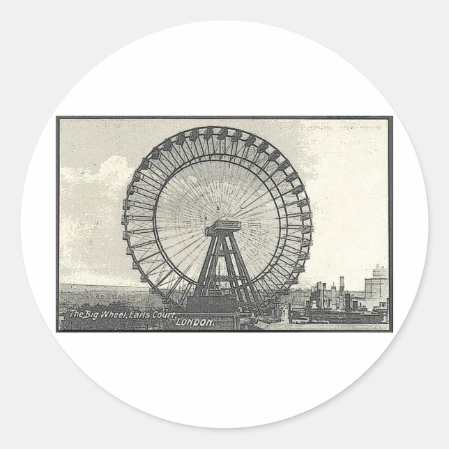 Sticker Rond Giant Ferris Wheel LONDON (Devant)