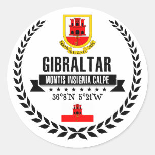 Sticker Rond Gibraltar