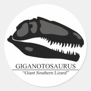 Sticker Rond Giganotosaurus