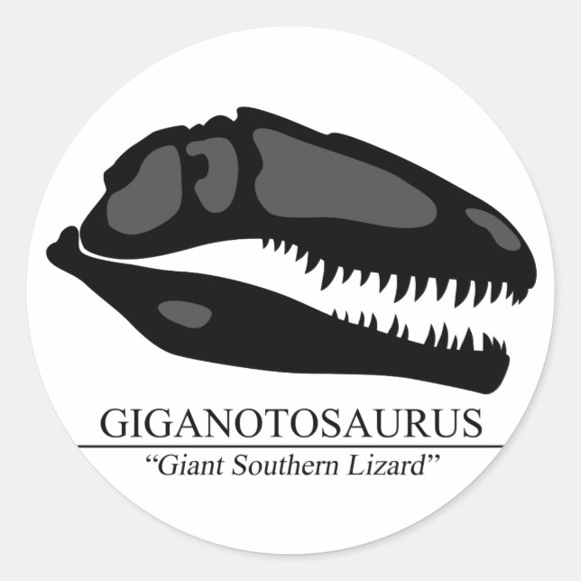 Sticker Rond Giganotosaurus (Devant)