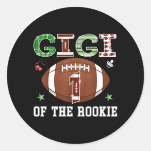 Sticker Rond Gigi du rookie garçon de 1 an Football