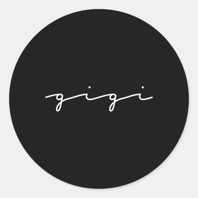 Sticker Rond Gigi Grandma Pour La Fête Des Mères Grand-Parents (Devant)