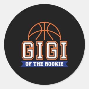 Sticker Rond Gigi Of Rookie 1st Birthday Bysketbyll Theme Match