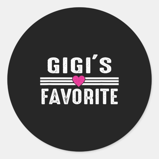 Sticker Rond Gigi's Favorite  (Devant)