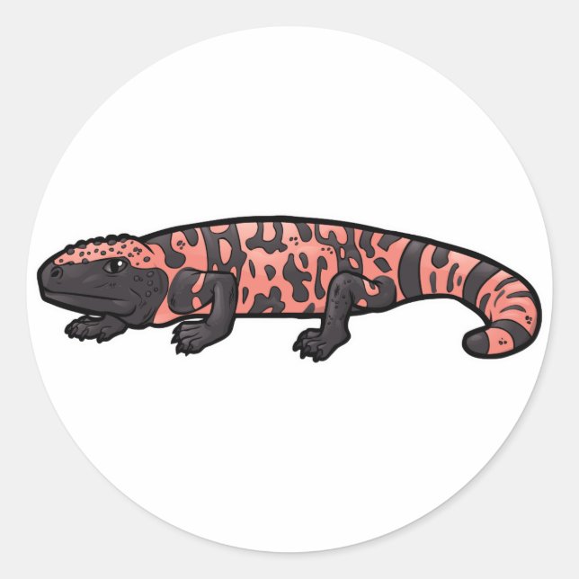 Sticker Rond Gila Monster (Devant)